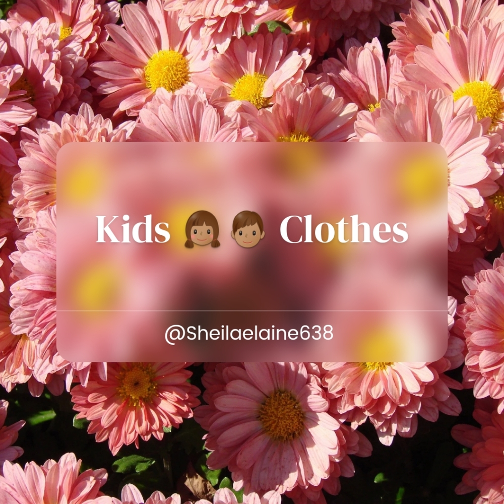 Kids clothes below this sign